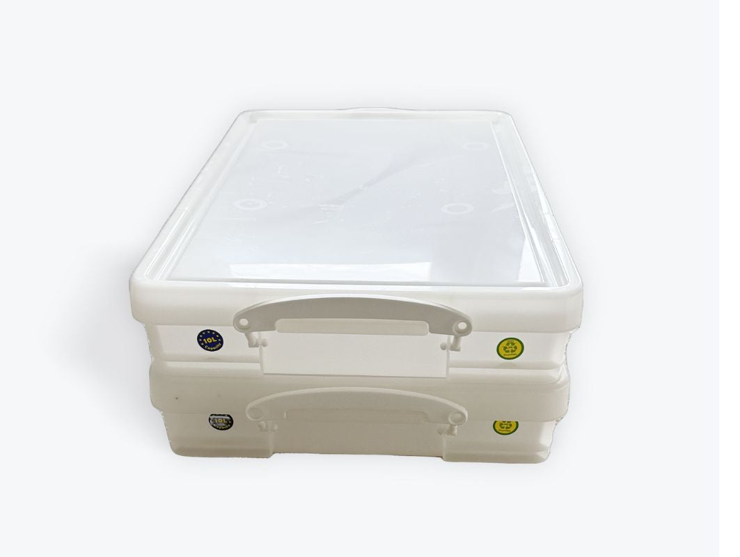10 Litre Extra Strong Really Useful Box (White)