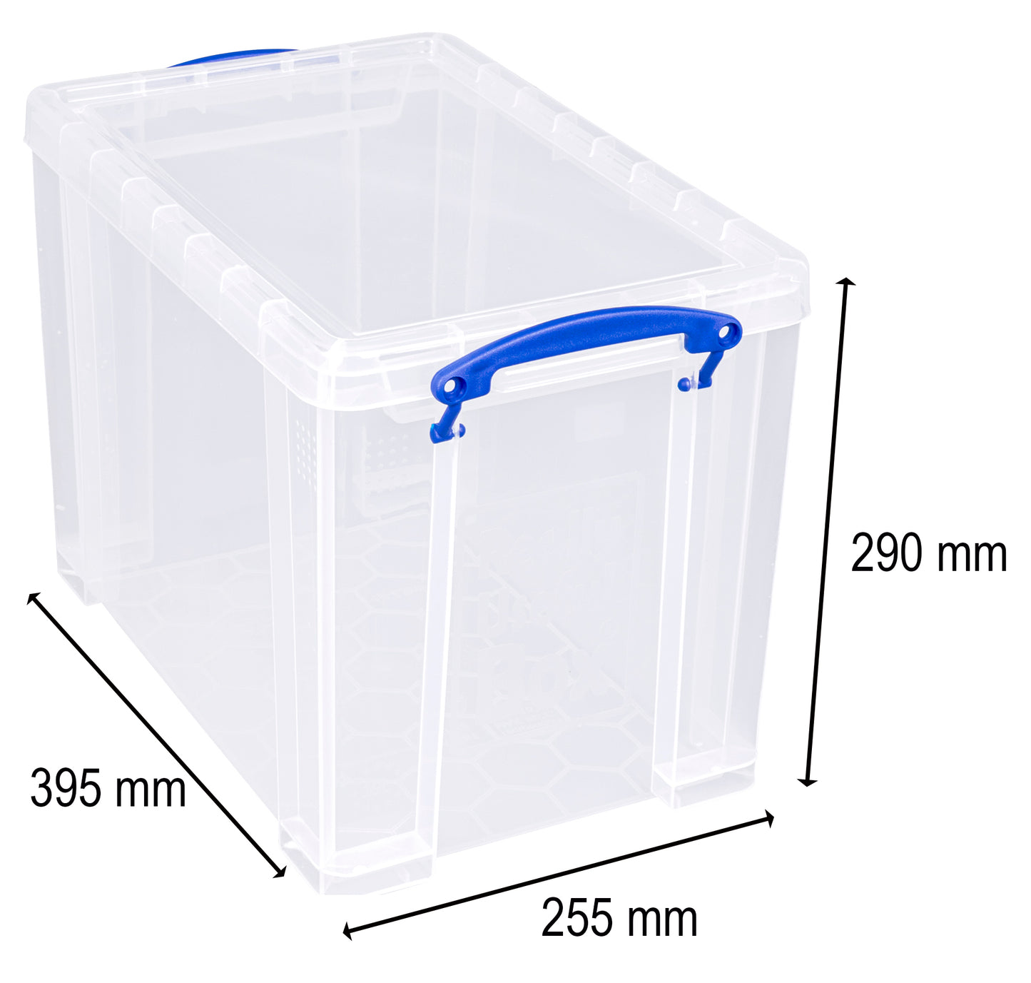 19 Litre Clear Box with 5 x A4 Suspension Files Included