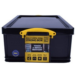 50 Litre Extra Strong Really Useful Box (Black)