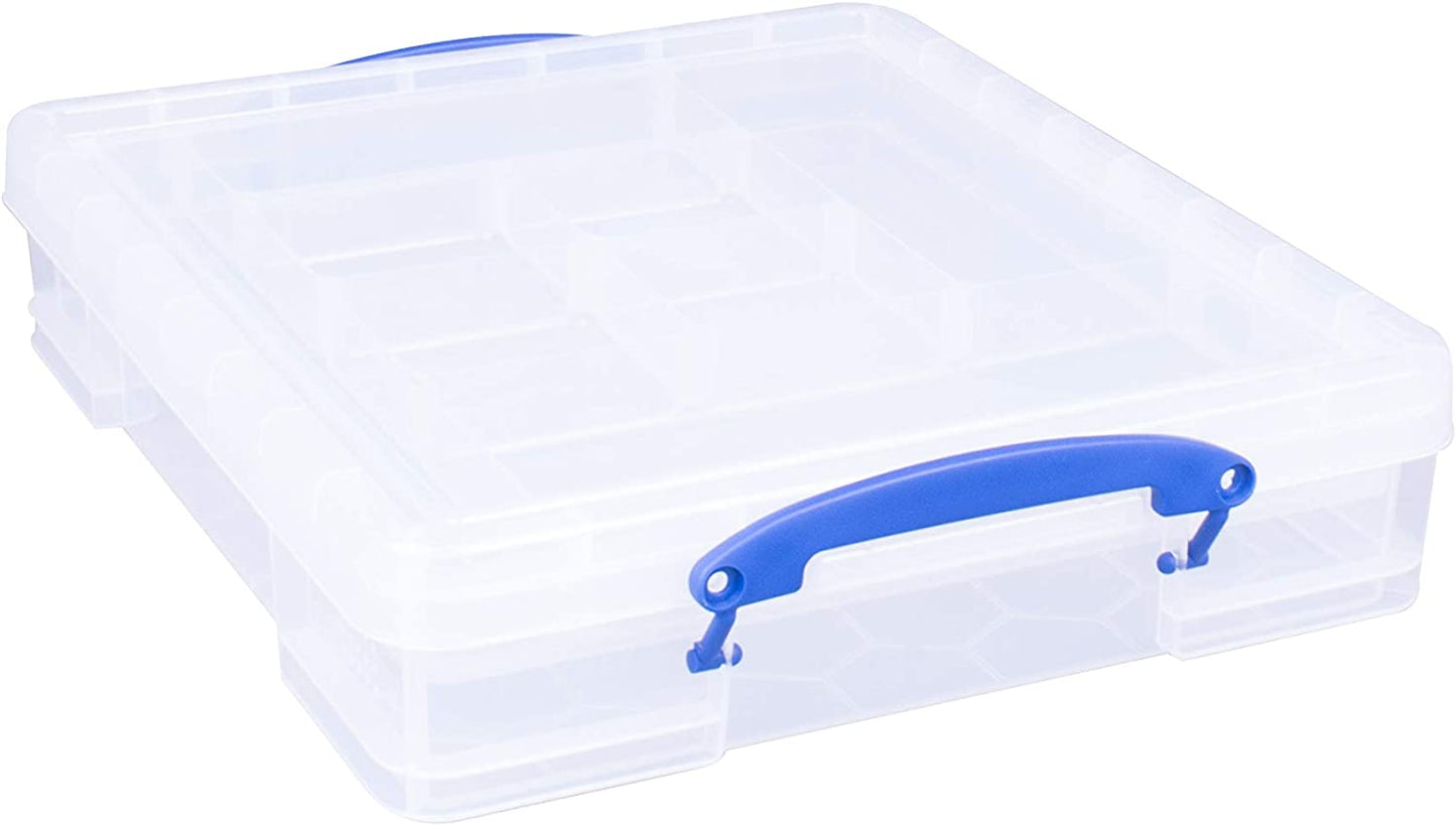 7 Litre Clear Really Useful Box with 7 Litre Tray