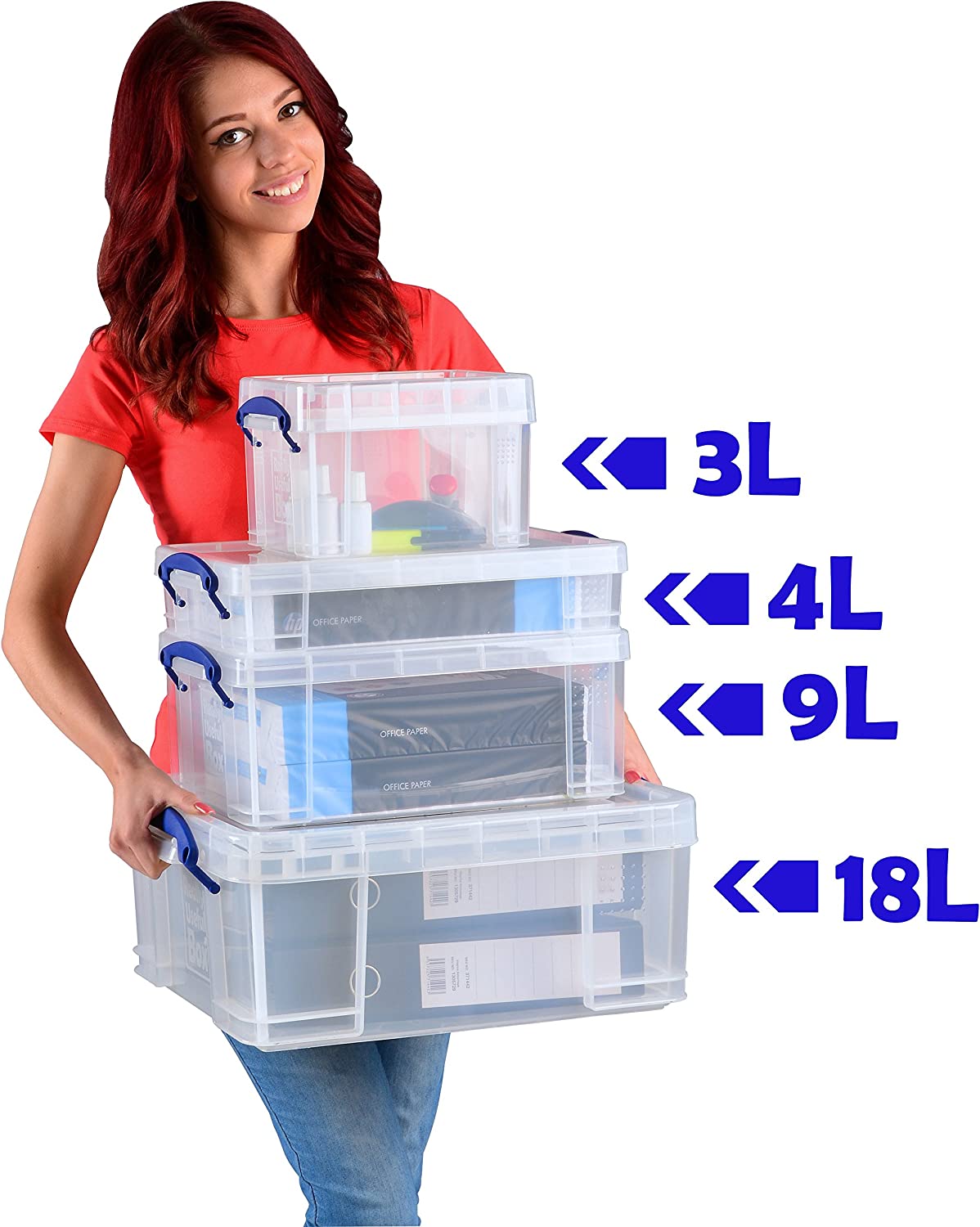 9 Litre Clear Really Useful Box