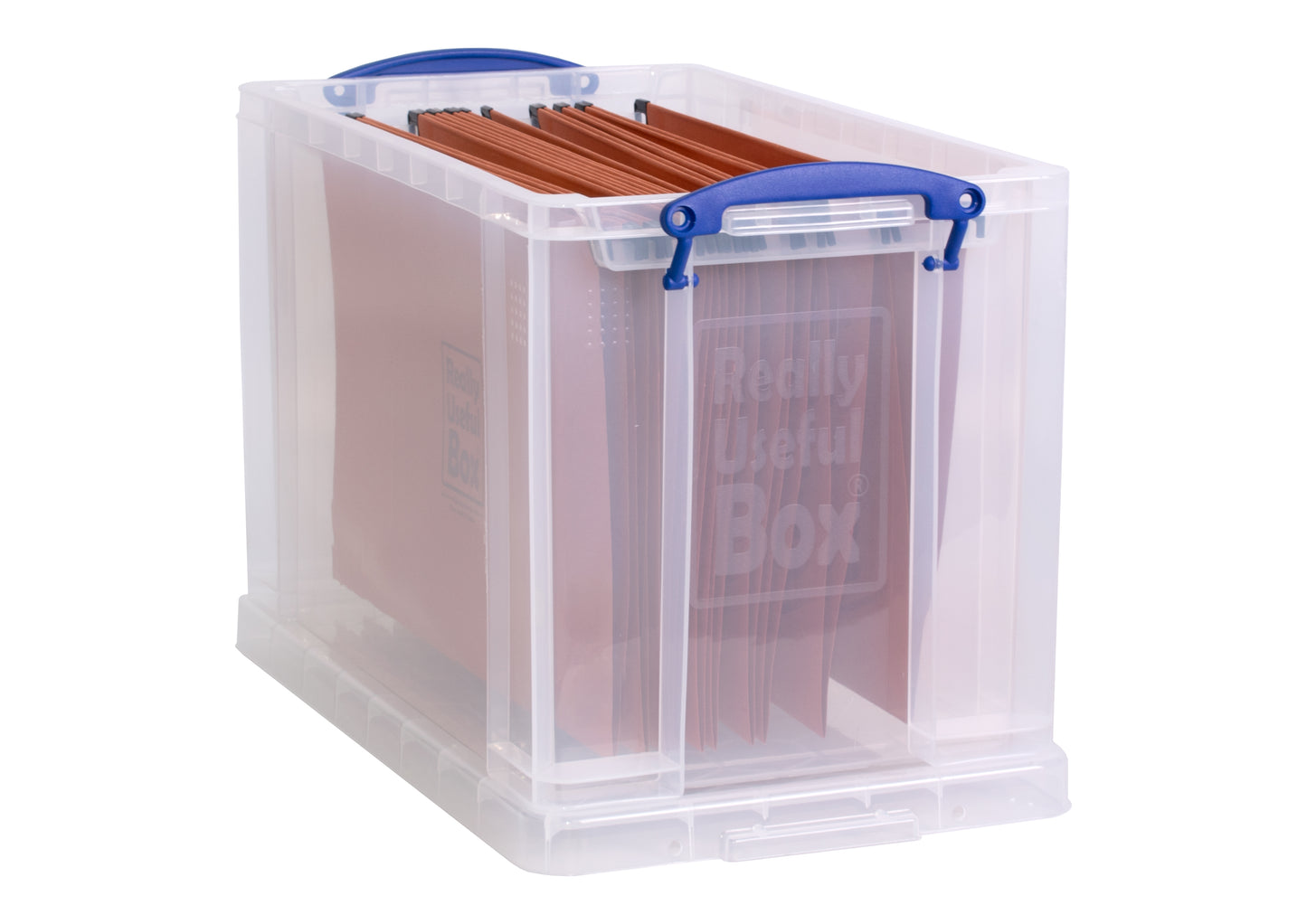24 Litre Clear Box with 5 Foolscap Files Included