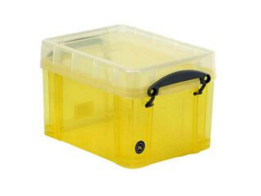 3 Litre Box - Transparent Yellow