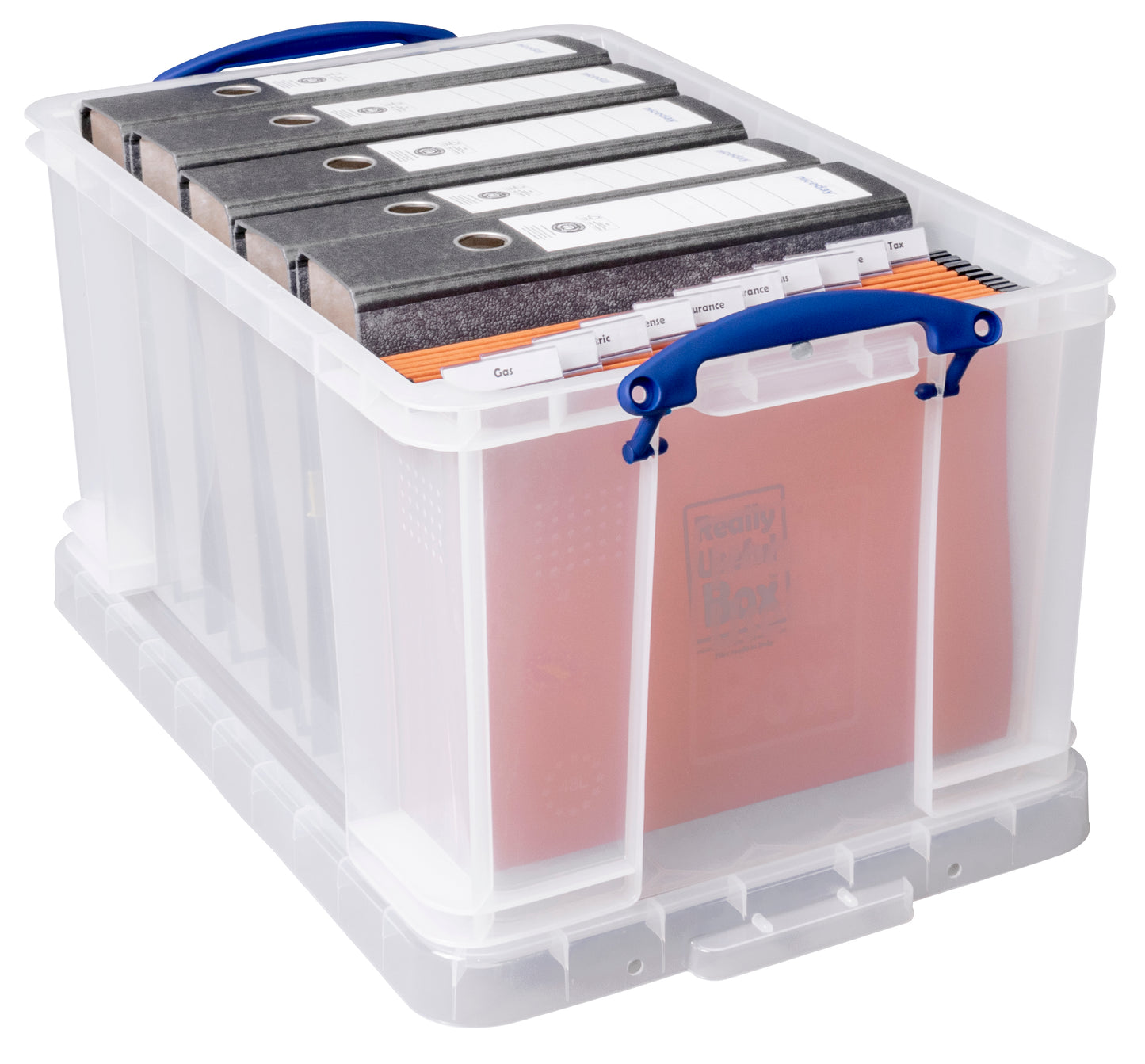48 Litre Clear Box with 20 x A4 Suspension Files Included
