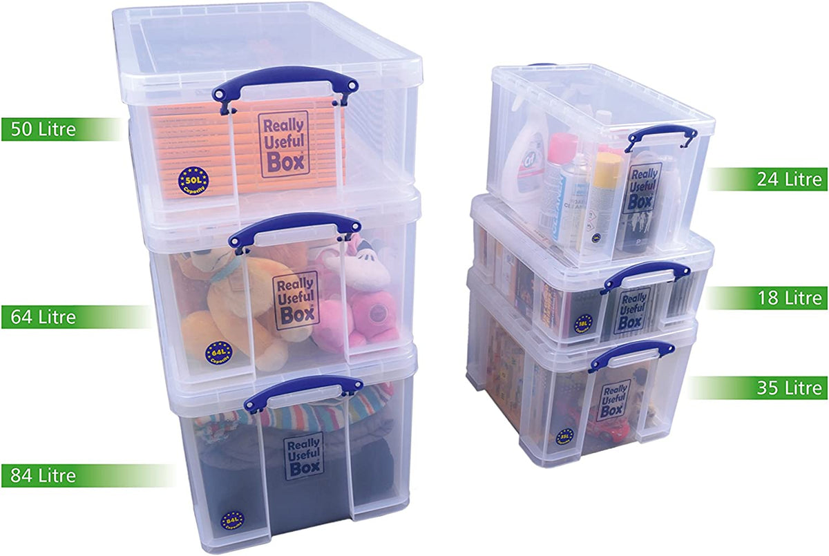 Usefull Containers 24 Litre Clear Really Useful Box – Really Useful Boxes Australia