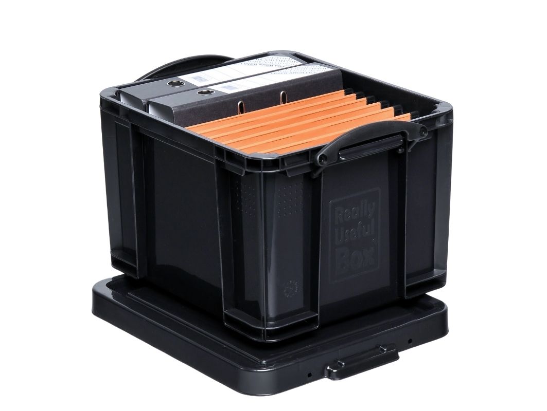 35 Litre Extra Strong Really Useful Box (Black) – Really Useful Boxes ...