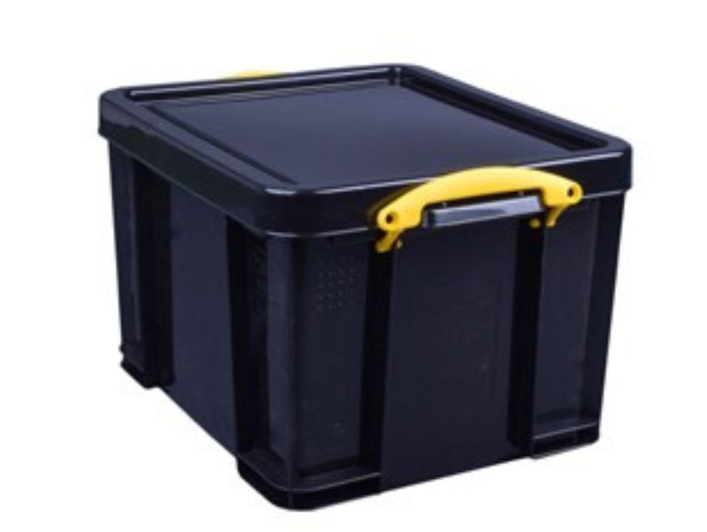 Small Strong Container Box 35 Litre Extra Strong Really Useful Box (Black) – Really Useful Boxes ...