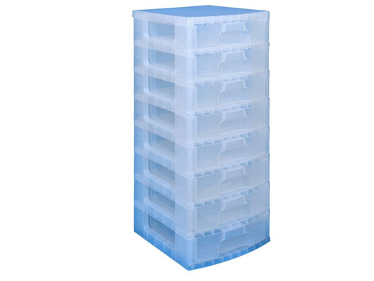 Scrapbook Drawers Tower with 8x9.5 Litre Clear Drawers